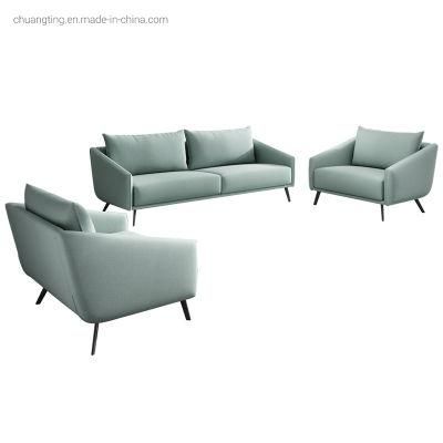 Linen Beige Sofa Chairs and Sofas for Reception Entrance Lobby and Hall