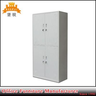 Living Room Furniture Four Door Metal Locker Clothes Wardrobe