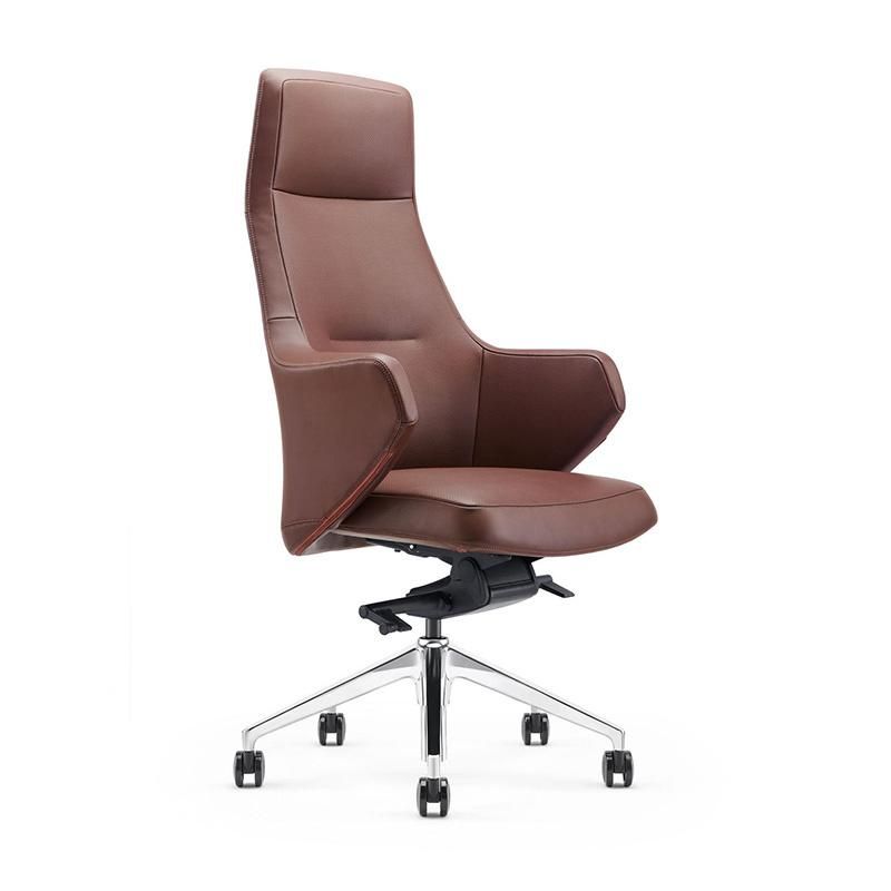 High Back PU Leather Executive Office Chair with Armrest