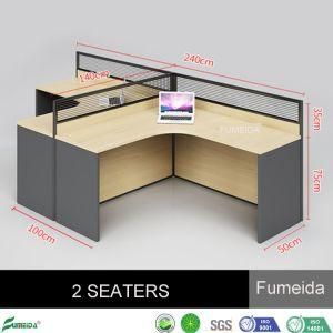 Fumeida MFC E1 Board Furniture 1.4metre Aluminum Frame Modern Office Workstation for 2 Person (APY-T02)