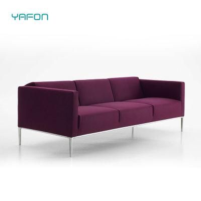 Modern Design Three Seater Commercial Sofa Chaise for Reception Lounge