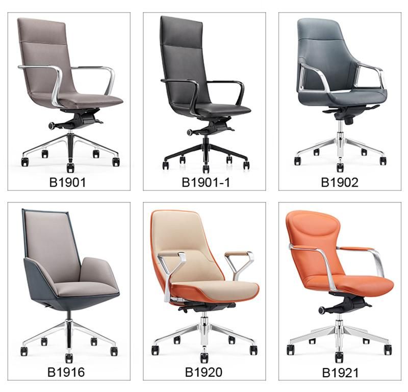 Modern PU Leather Executive MID-Back Office Chair