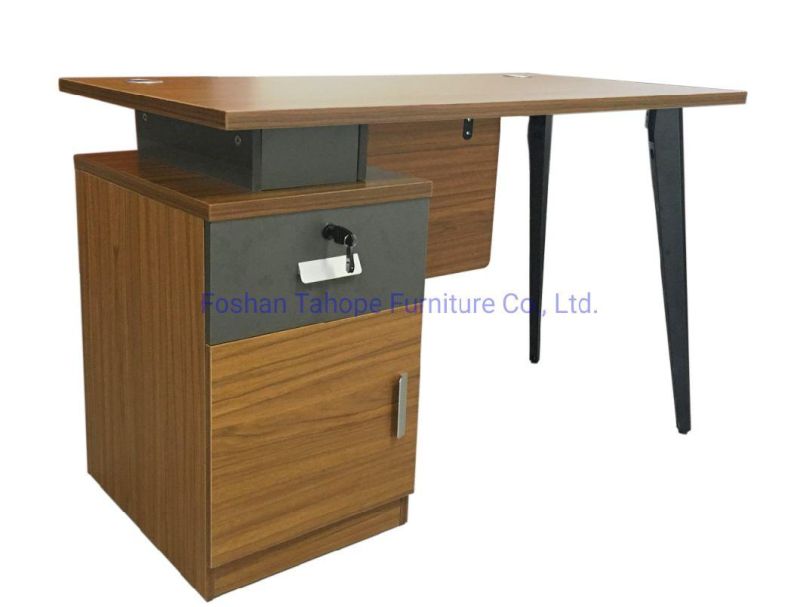 New Products Promotion Modern Melamine Home Office Furniture Wholesale Metal Staff Writing Computer Desk