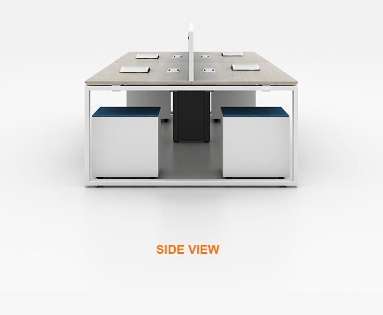 Open Space Office Furniture Face to Face Workstations 4 Seater Office Computer Desk for 4 Person