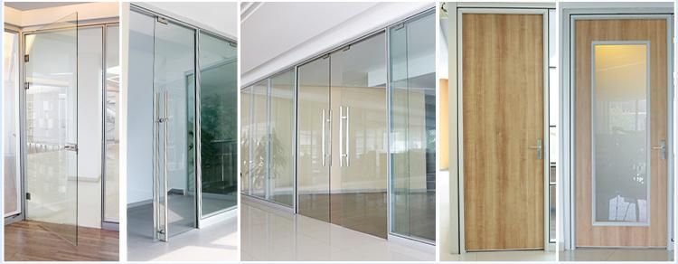 Luxury Style Single Glazed Extruded Aluminium Glass Partition Wall