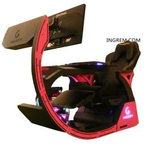 Gaming Chair Ergonomic Computer Cockpit, Video Game Racing Cockpit