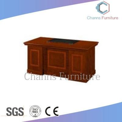 Modern Furniture Glossy Veneer Table Wooden Office Desk (CAS-VA52)