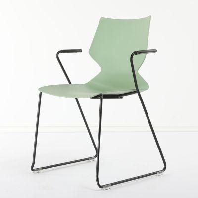 ANSI/BIFMA Standard Modern Green Plastic Office Arm Chair