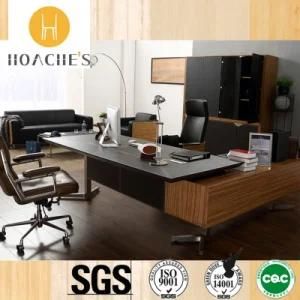 Modern Wooden Furniture Leather Office Desk (V5)