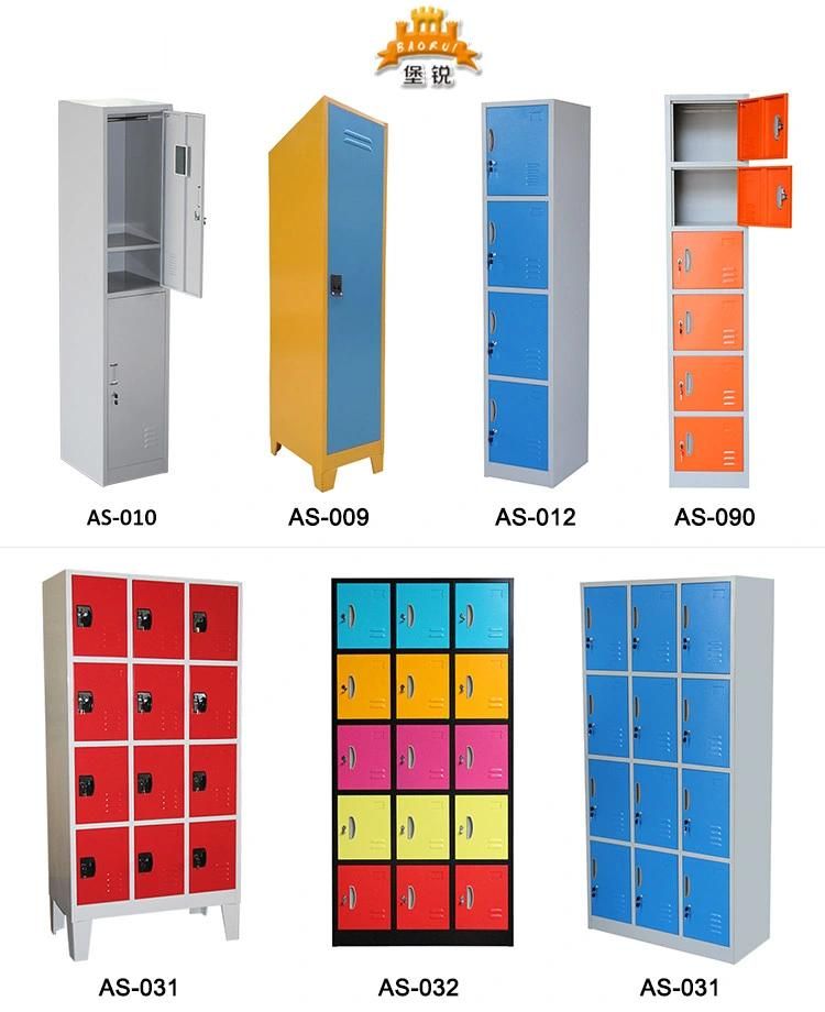 Knock Down Wholesale Bathroom Changing Room Multi-Color 6 Door Steel Clothes Locker