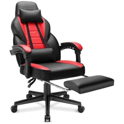 High Quality Mold Foam Swivel Gaming Chair with Footrest