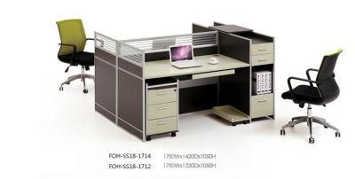Staff Partitions Working Desk with Cabinet Office Furniture (FOH-SS18-1714)