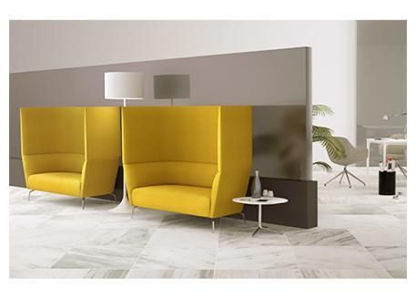 Orizeal Privacy High Back Office Sofa with Screen Office Pod