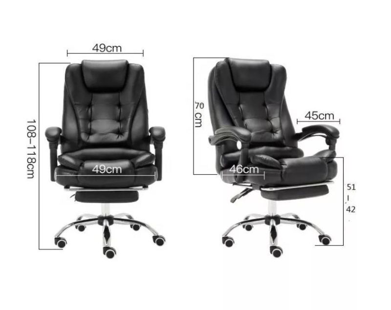 Office Chair Comfortable PU Leather Executive Chair Revolving Luxury High-Back Ergonomic Chair