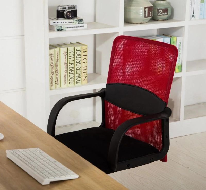 Red Office Mesh Staff Chairs