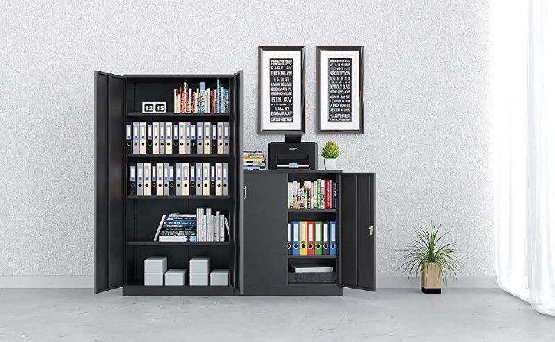 Luxury Black Filing Small Cupboard for Office