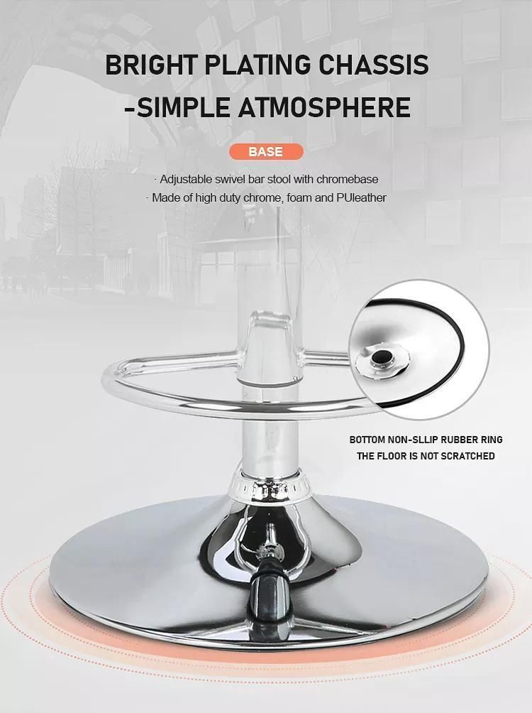 Breathable Material Waiting Area Bar Chair with Silver Steel Base