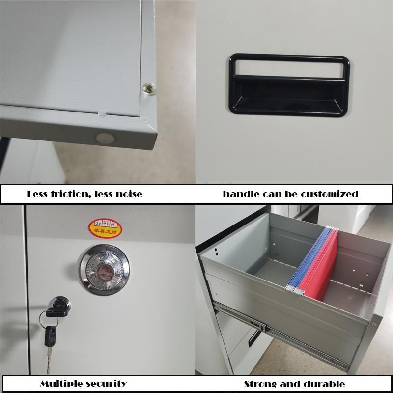 Filing Metal Drawer Cabinet with Private Safe Drawers
