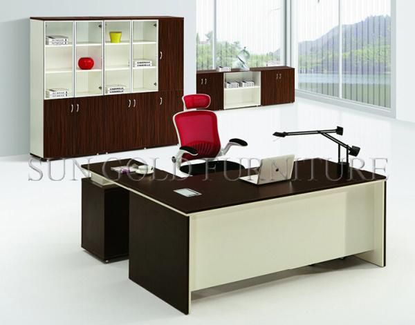 Hot Sale L Shape Executive Table Wooden Executive Desk Office Furniture (SZ-OD098)