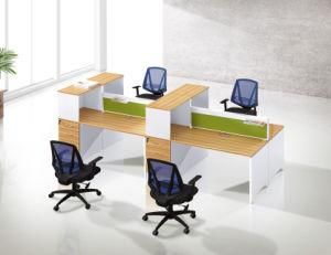 4 Person Modern Office Partition Dividers Staff Workstation