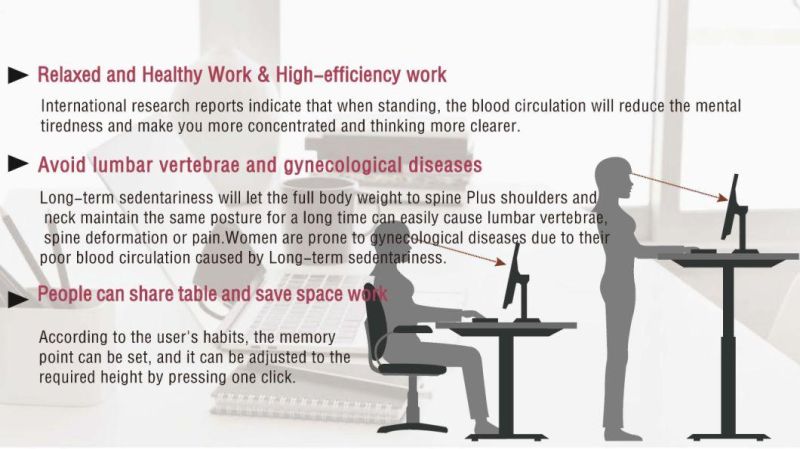 Electric Lifting Table Learning Desk Standing Office Desk Computer Desk Lifting Desk Mobile Desk