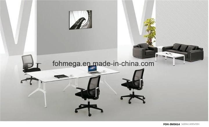 White MFC Executive Office Conference Table in Guangzhou (FOH-SM3614)