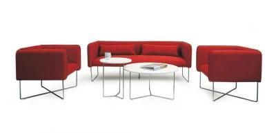Office Furniture Sofa Lounge High Quality Comfortable Single Fabric Sofa