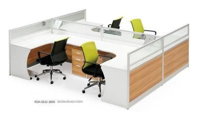 High End Custom Made Open Office U Shape Workstation Cubicle for It Company