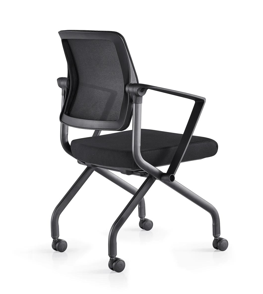 Movable Wheels Grey Leather Morden Office Furniture Chairs