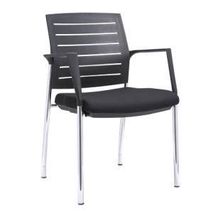 Modern Chrome Office Conference Plastic Stackable Meeting Chair