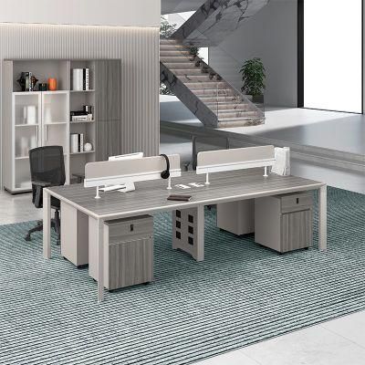 Chinese Wholesale Modular Modern Cubicle Particle Wooden Staff Work Station Furniture Table Desk Office Workstation