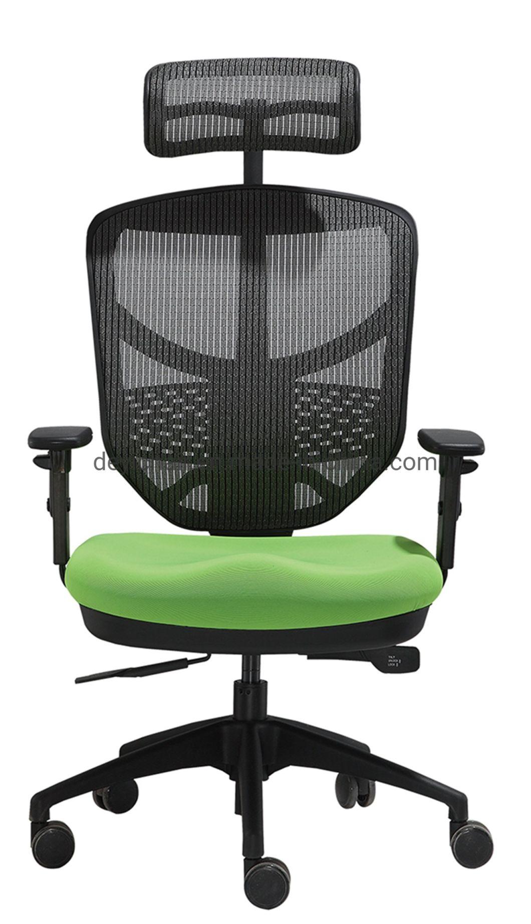 High Back Nylon High Base Caster Adjust Headrest Available Adjustable Armrest Mesh Computer Manager Chair