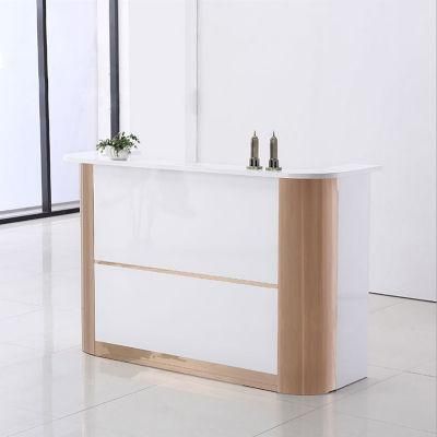 Hl-033 2021 Top Quality Mix Color Salon Reception Table Consult Table for Sale Cashier Desk Check-out Counter Checkstand