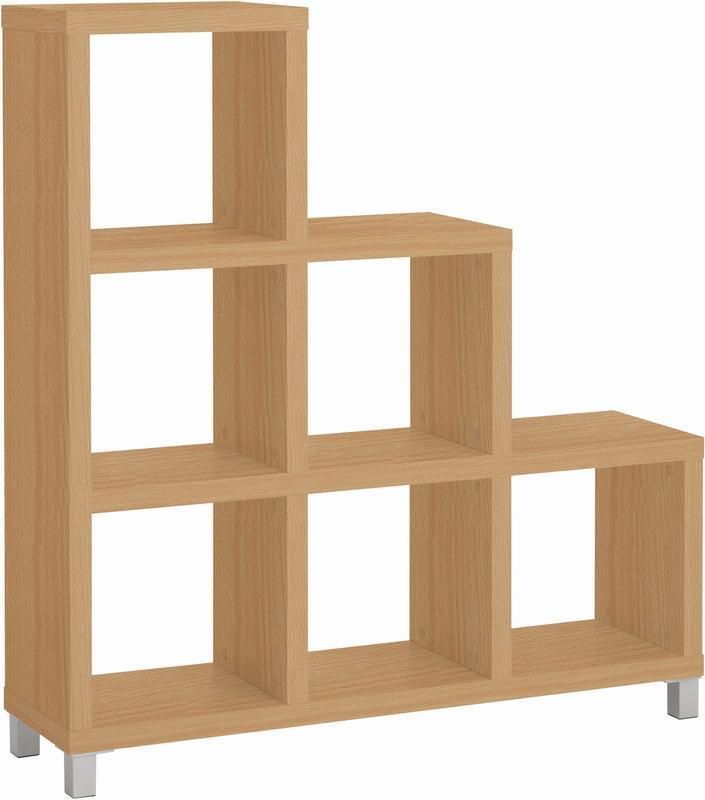 4 Tiers Bookcase, Free Standing Ladder Wooden Bookshelf, Modern Storage Display