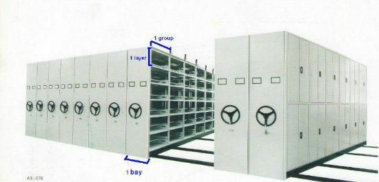 Library Compactor Mobile Shelving Storage System Movable Steel Cabinet Filing Cabinet