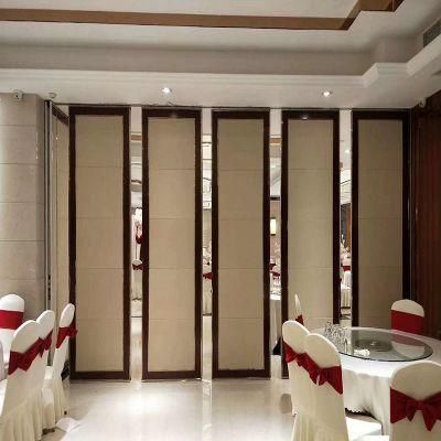 Modern Design Fireproof Acoustic Movable Partition Walls Hotel Sliding Folding Partitions