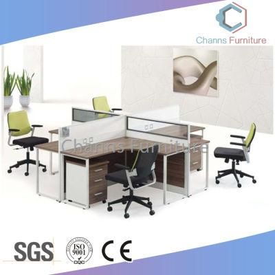 Hot Sale L Shape Office Desk Round Office Workstation with Mobile Pedestal (CAS-W31491)