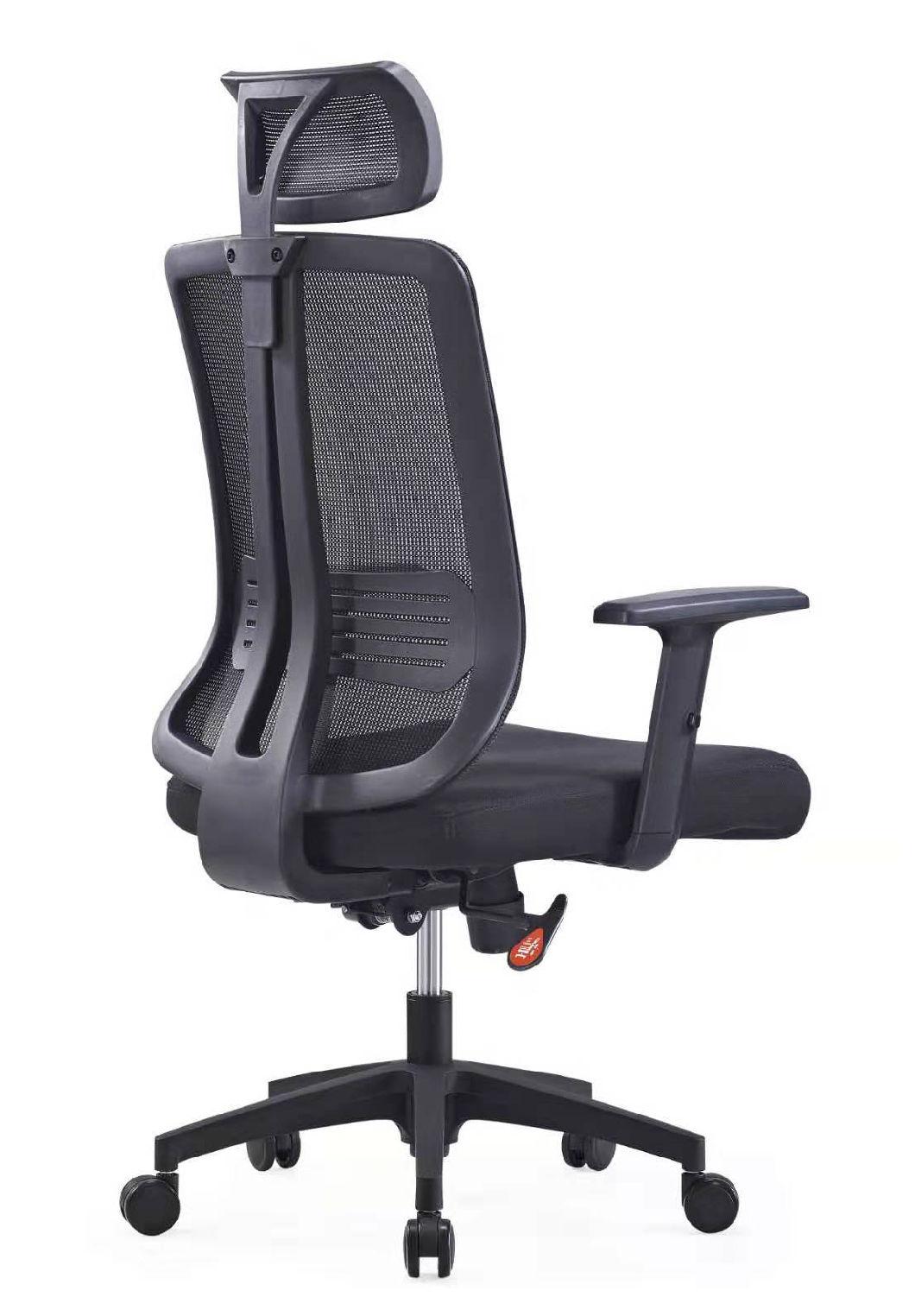 Luxury Senior Mesh Fabric Adjustable Handrest Swivel Executive Chair