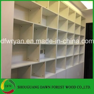 White Melamine Color Furniture Bookshelf Bookcase