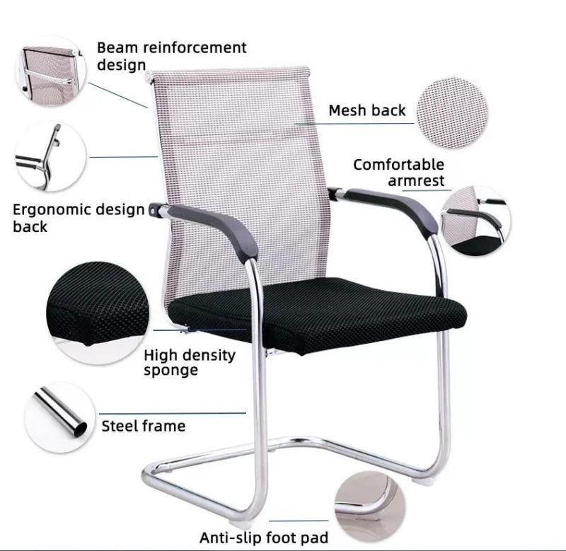 Comfortable Ergonomics Chair Chrome Frame Mesh Chair Cheap Price Office Chair