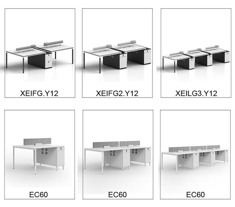 High Quality Modern Staff Melamine Two Person Workstations Office Desk