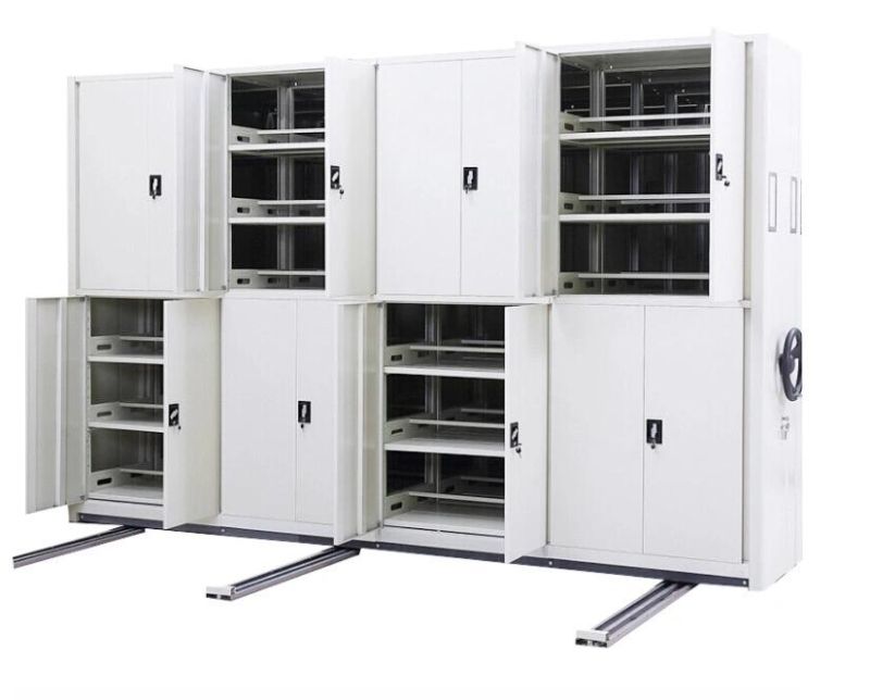 Filing Storage Knock Down Structure Metal Mobile Archive Cabinet