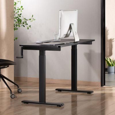 Customized Economical Manual Modern Office Adjusting Sit Stand Desk with Hand Crank