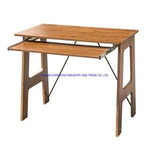 Modern Fashion Design Cherry Wood Melamine Board Metal Frame Home Office Computer Desk