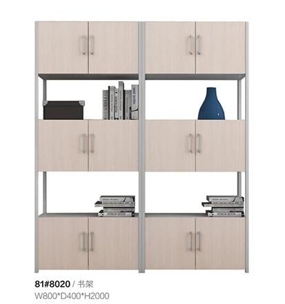 Modern Fresh Office Wooden Partition 4 Seats Staff Workstation