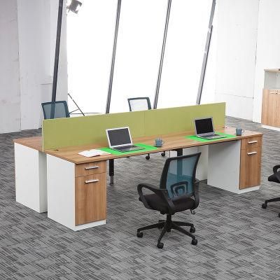 Cubicle Partition Flexible 4 Person Office Desk Modern Table Office Furniture