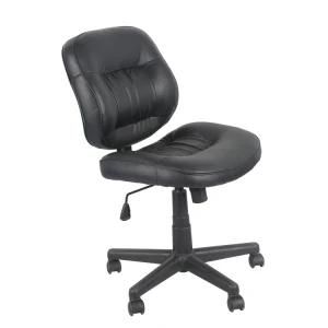 Simple Office Furniture with Black Vinyl Upholstered and High Density Foam