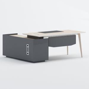 New Simple Modern Design L Shape Design Luxury Wood Furniture Office Furniture Table