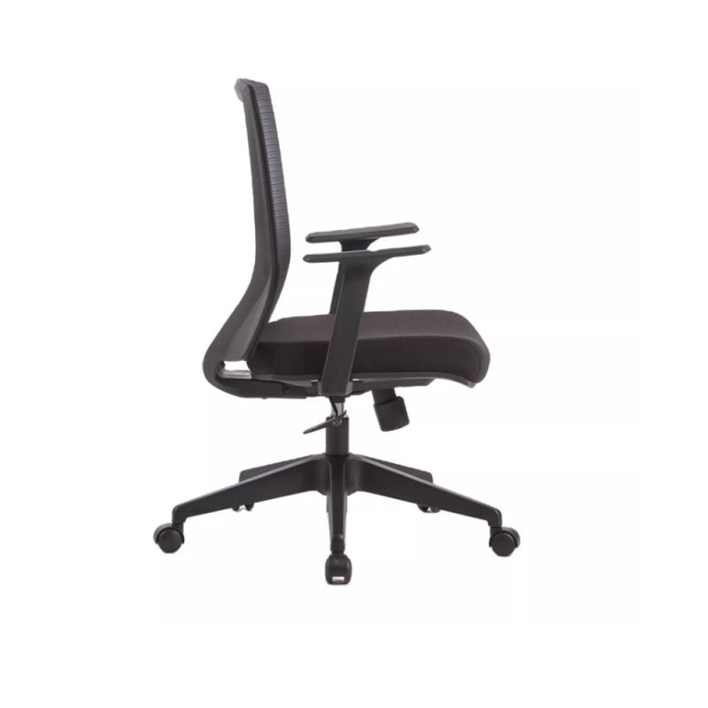 Ergonomic Office Breathable Computer MID-Back Black Staff Plastic Mesh Task Chair