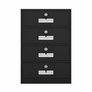 Vertical Rolling Metal 4 Drawer Flat Small File Cabinets with Lock